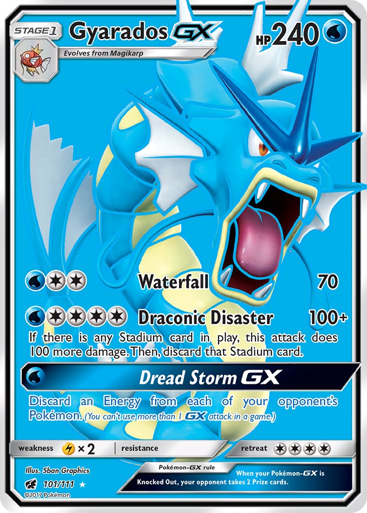 Gyarados GX - 101/111 - Ultra Rare - Crimson Invasion