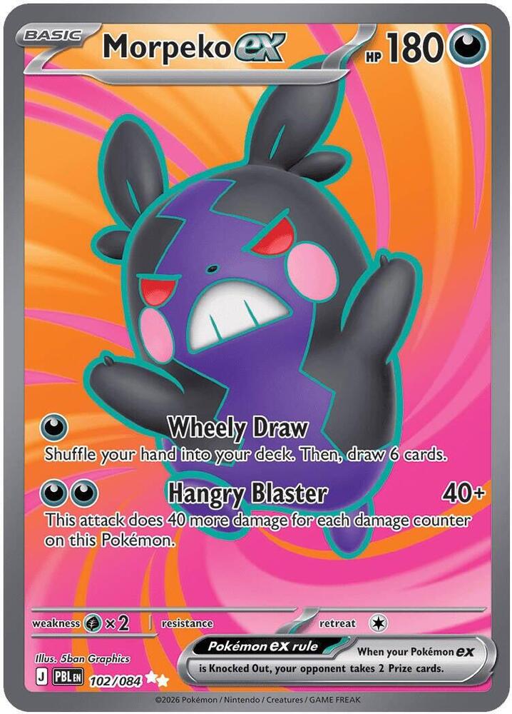 Morpeko ex - 102/084 - Ultra Rare - Pitch Black