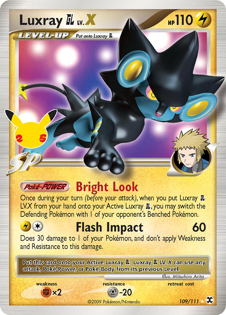 Luxray GL LV.X - 109/111 - Ultra Rare - Celebrations