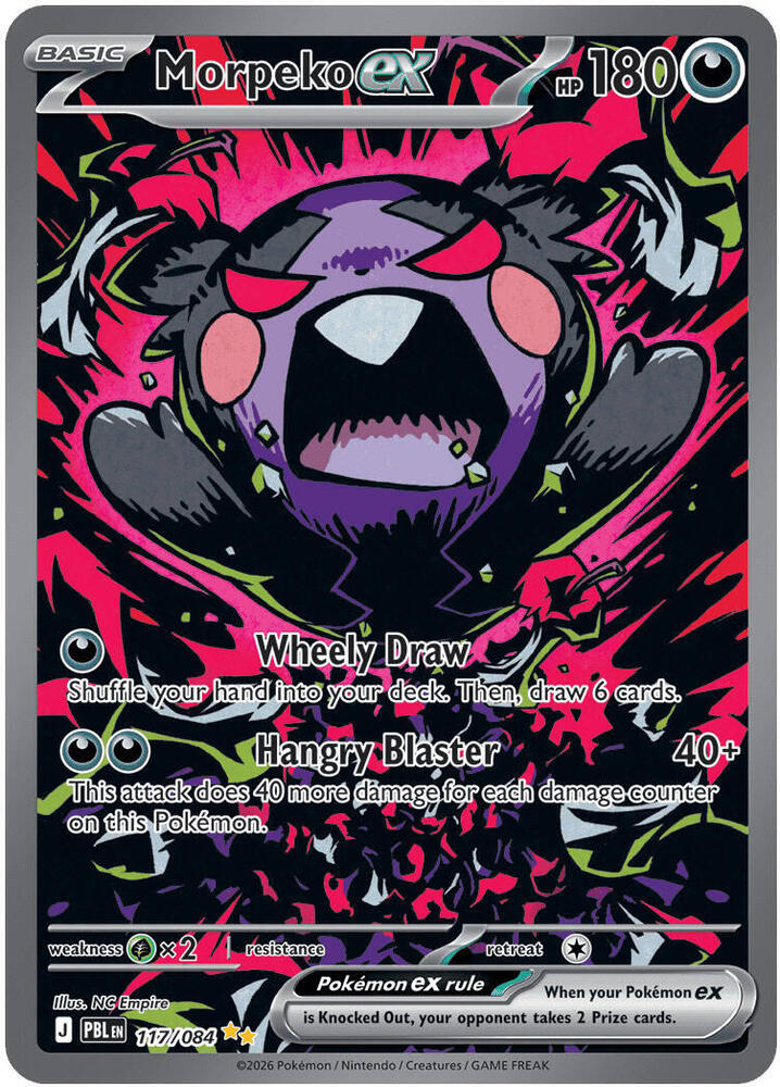 Morpeko ex - 117/084 - Special Illustration Rare - Pitch Black