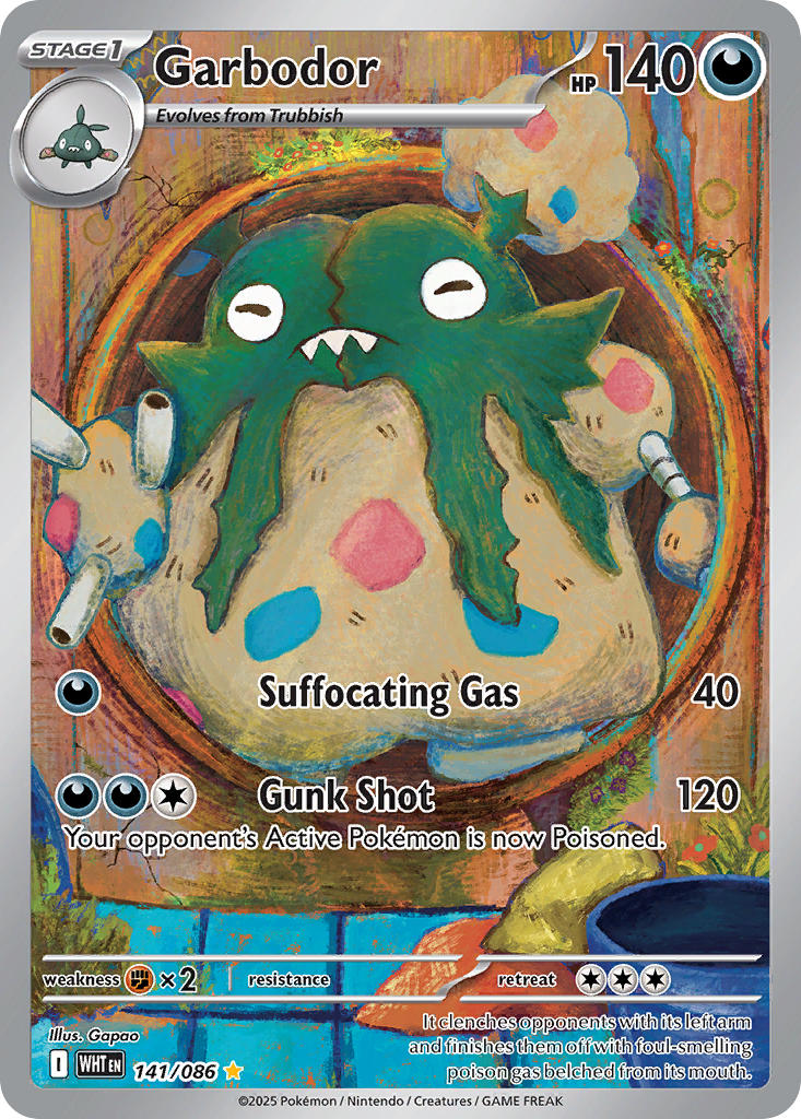 Garbodor - 141/086 - Illustration Rare - White Flare