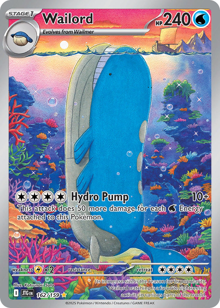 Wailord - 162/159 - Illustration Rare - Journey Together