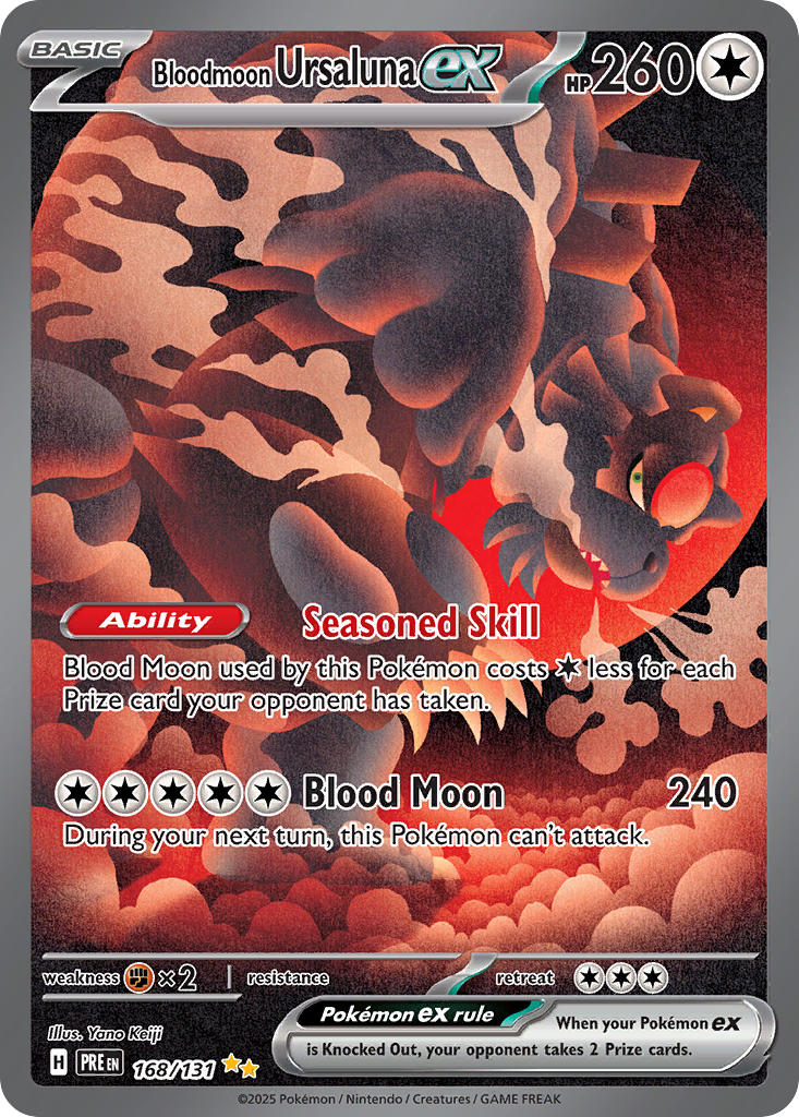 Bloodmoon Ursaluna ex - 168/131 - Special Illustration Rare - Prismatic Evolutions