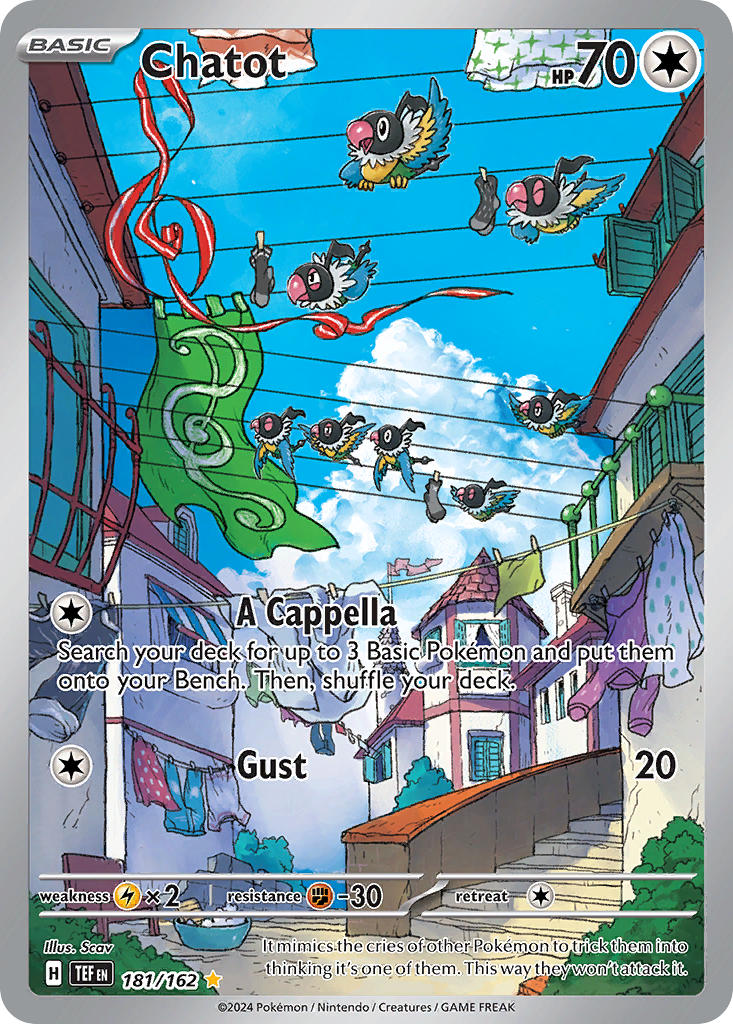 Chatot - 181/162 - Illustration Rare - Temporal Forces