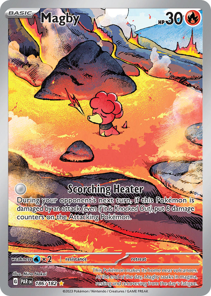 Magby - 186/182 - Illustration Rare - Paradox Rift