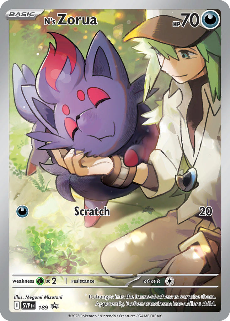 N's Zorua - 189 - SVP Black Star Promo