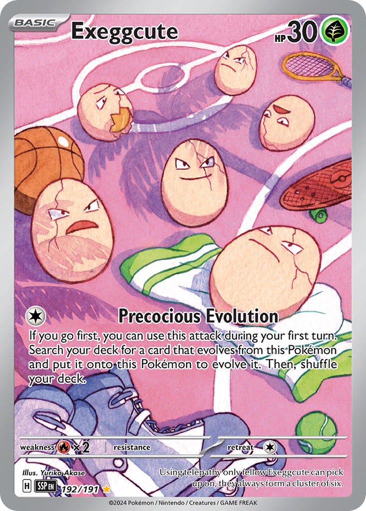 Exeggcute - 192/191 - Illustration Rare - Surging Sparks