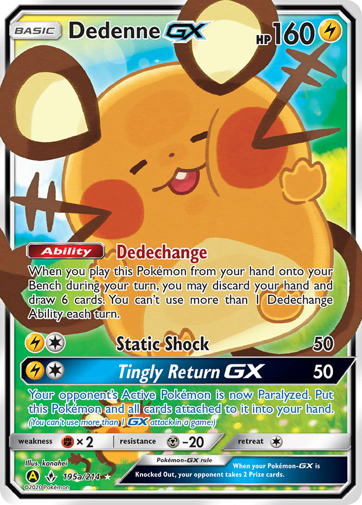 Dedenne GX - 195a/214 - Unbroken Bonds Promo