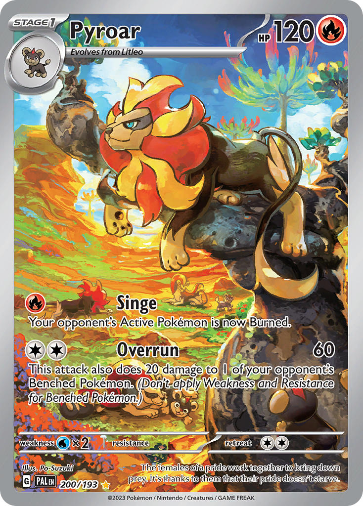 Pyroar - 200/193 - Illustration Rare - Paldea Evolved