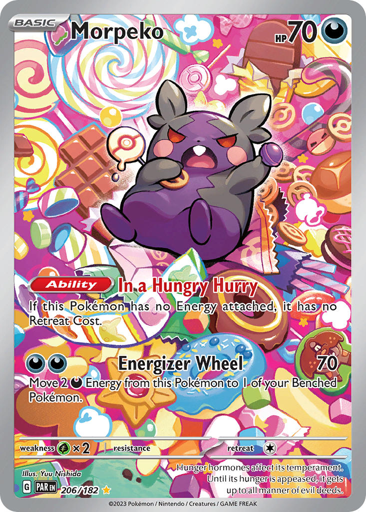 Morpeko - 206/182 - Illustration Rare - Paradox Rift