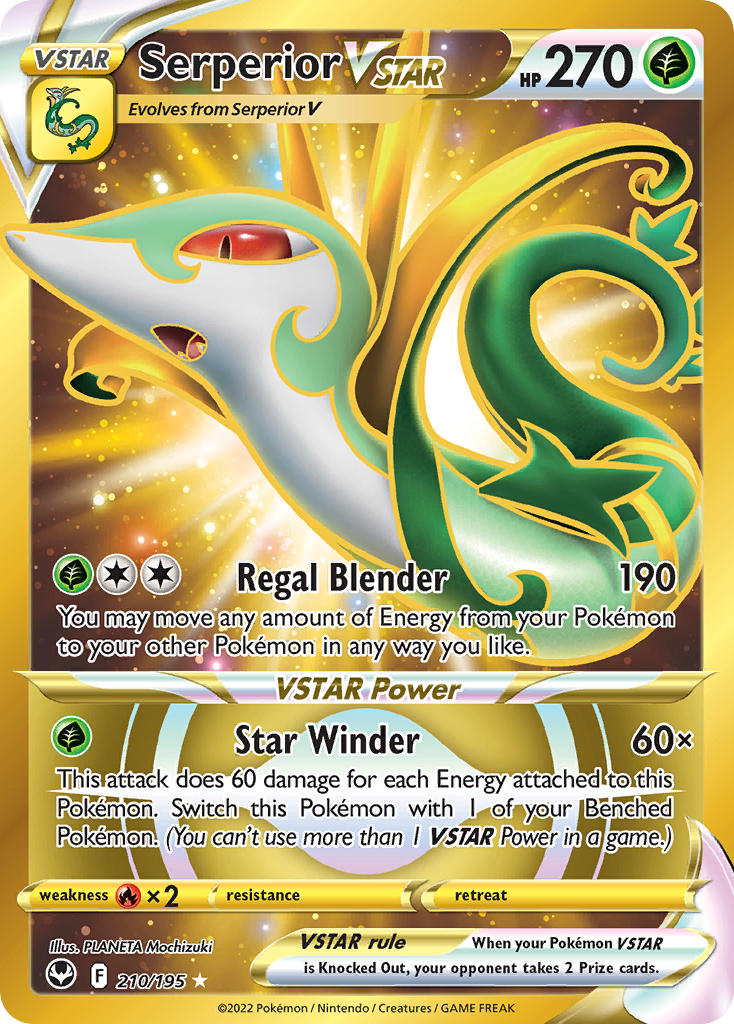 Serperior VSTAR - 210/195 - Secret Rare - Silver Tempest