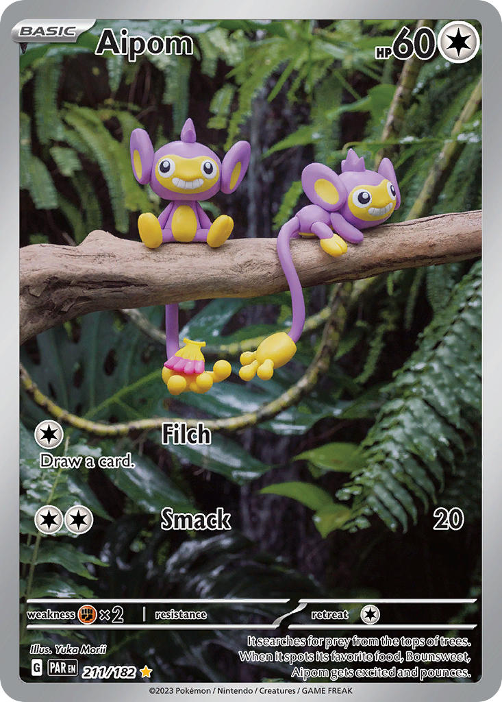 Aipom - 211/182 - Illustration Rare - Paradox Rift