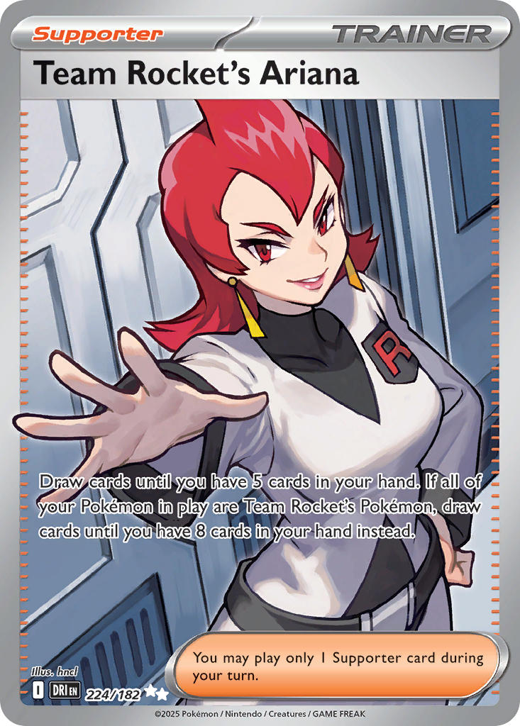 Team Rocket's Ariana - 224/182 - Ultra Rare - Destined Rivals