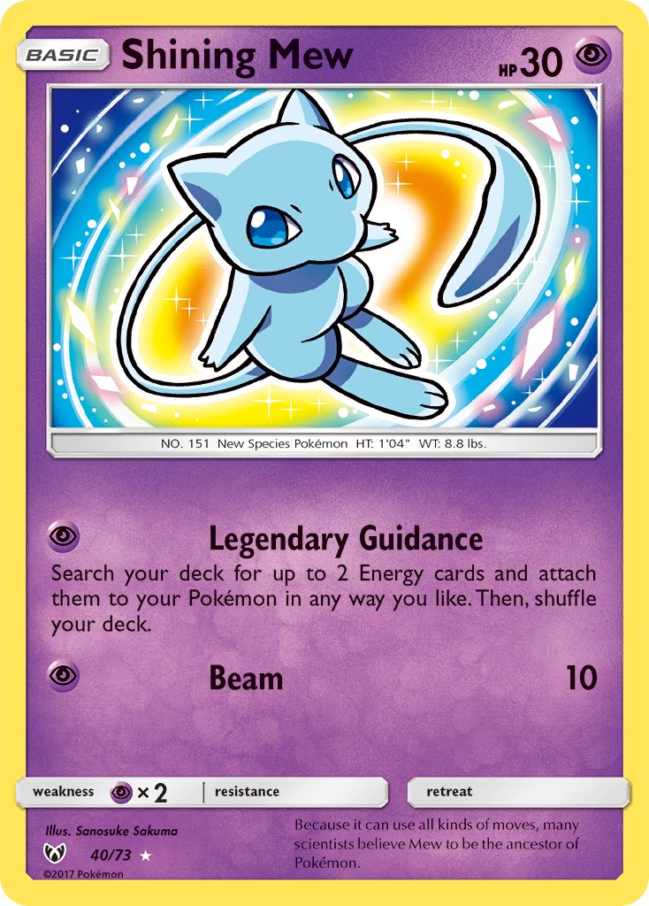 Shining Mew - 40/73 - Holo - Shining Legends