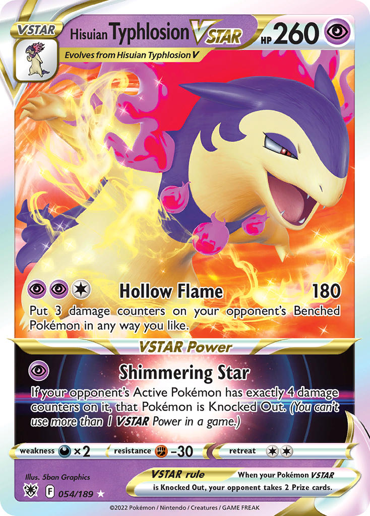 Hisuian Typhlosion VSTAR - 054/189 - Ultra Rare - Astral Radiance