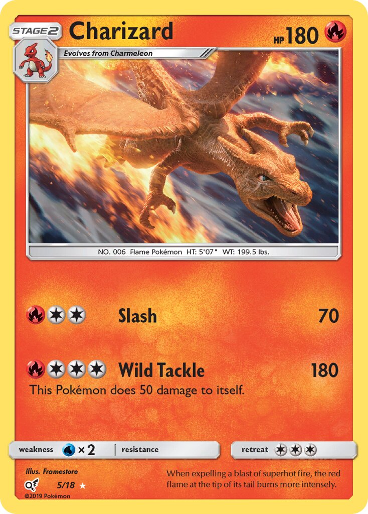 Charizard - 5/18 - Holo - Detective Pikachu