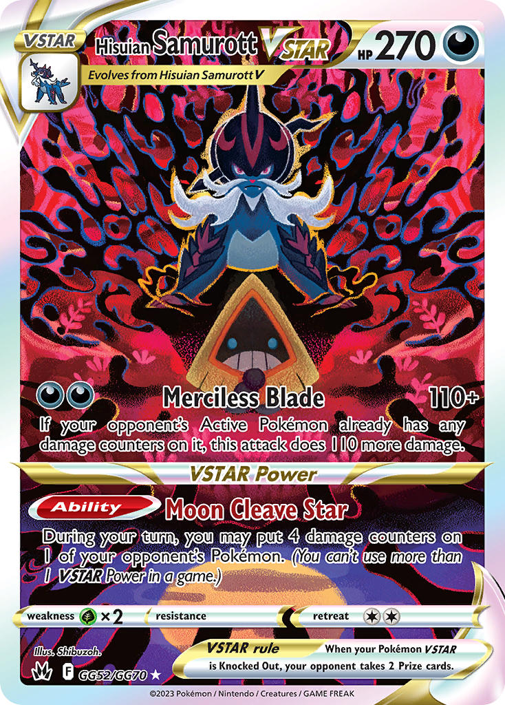Hisuian Samurott VSTAR - GG52/GG70 - Trainer Gallery - Crown Zenith