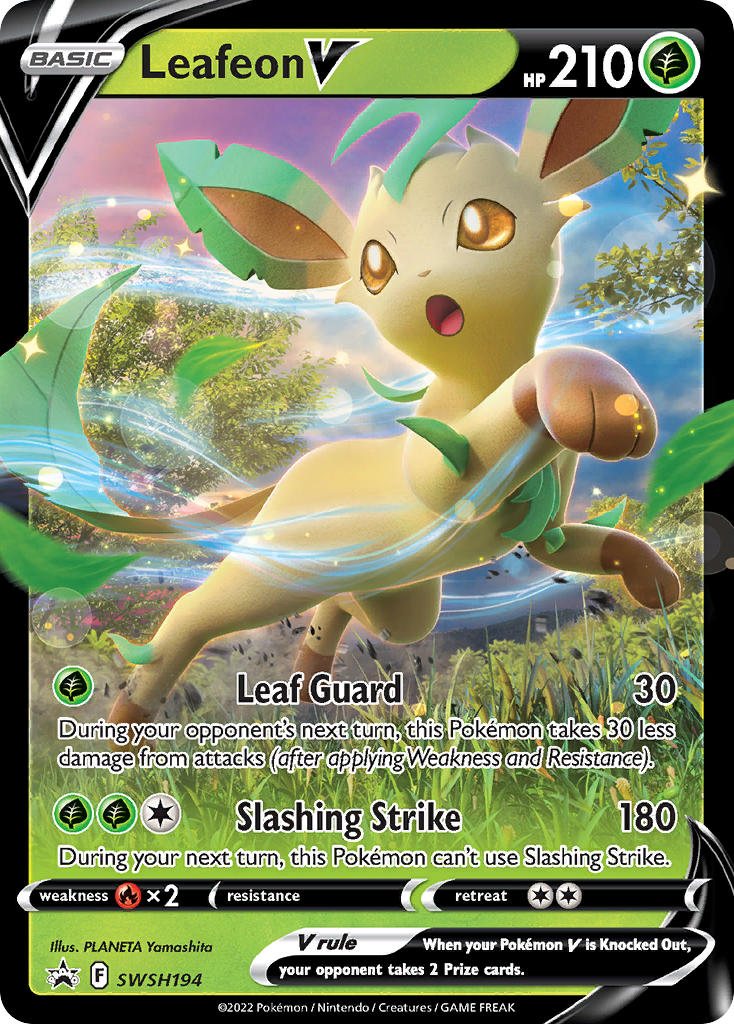Leafeon V - SWSH194 - SWSH Black Star Promo
