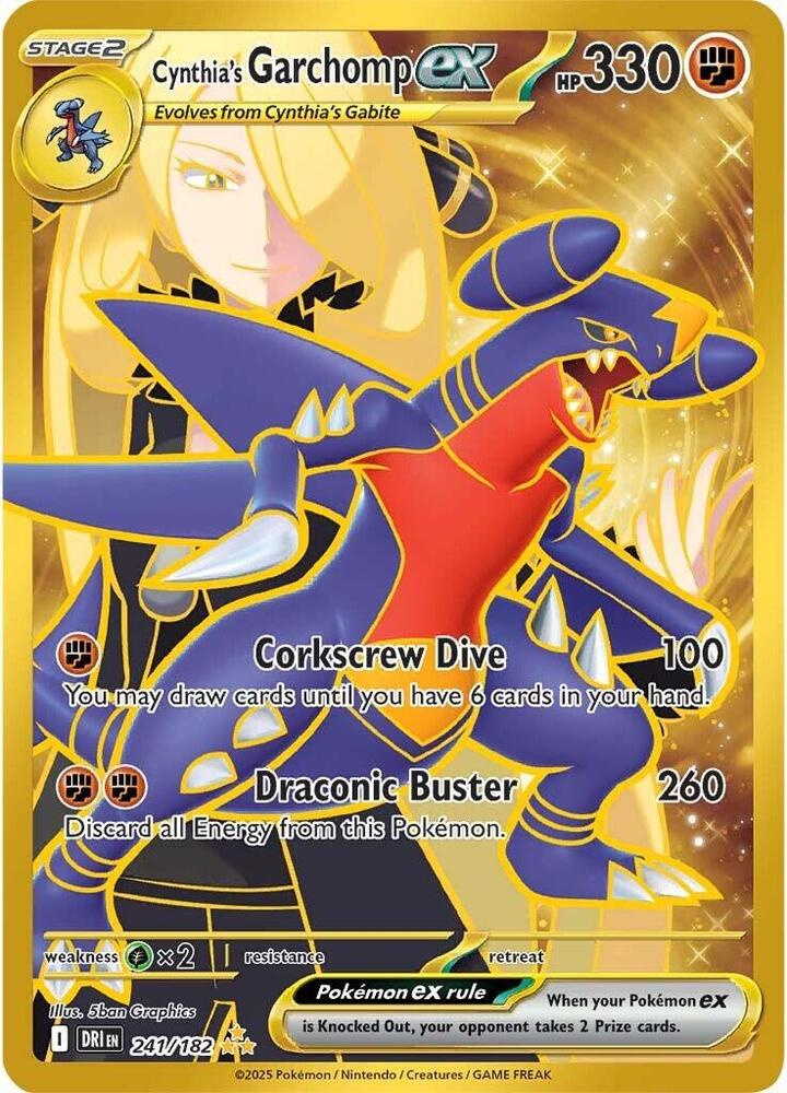 Cynthia's Garchomp ex 241/182 - Destined Rivals