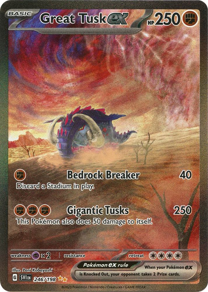 Great Tusk ex 246/198 - Scarlet & Violet Base Set