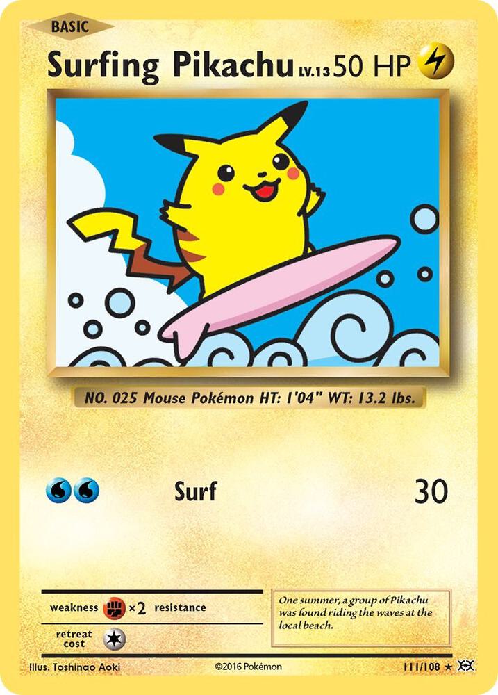 Surfing Pikachu 111/108