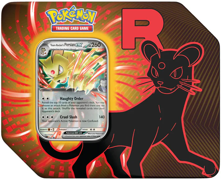 Team Rocket Persian ex Tin