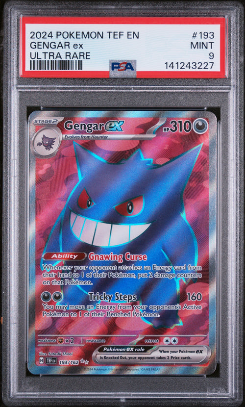 Gengar ex - 193/162 - Ultra Rare - Temporal Forces - PSA 9