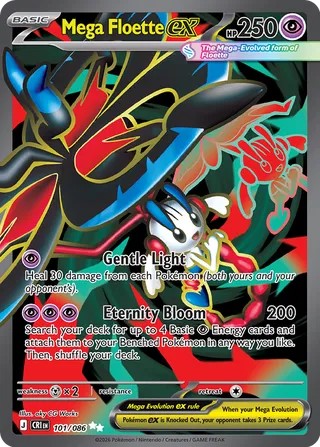 Mega Floette ex - 101/086 - Ultra Rare - Chaos Rising