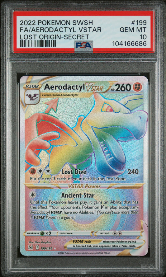 Aerodactyl VSTAR 199/196 PSA 10