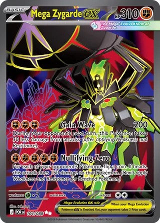 Mega Zygarde ex - 104/088 - Ultra Rare - Perfect Order
