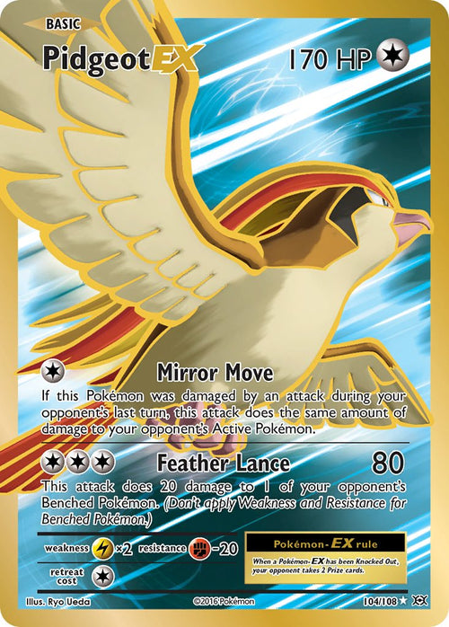 Pidgeot EX - 104/108 - Ultra Rare - Evolutions