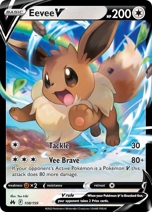 Eevee V - 108/159 - Ultra Rare - Crown Zenith