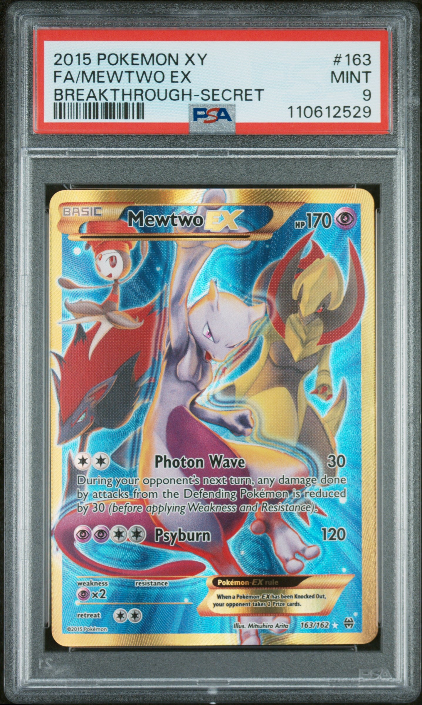 Mewtwo EX 163/162 PSA 9