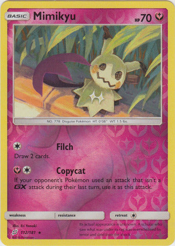 Mimikyu - 112/181 - Reverse Holo - Team Up