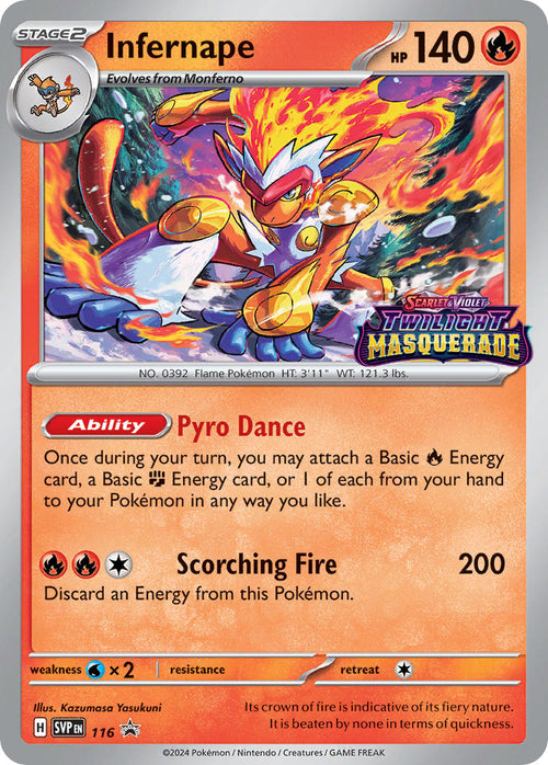 Infernape - 116 - Prerelease - SVP Black Star Promo