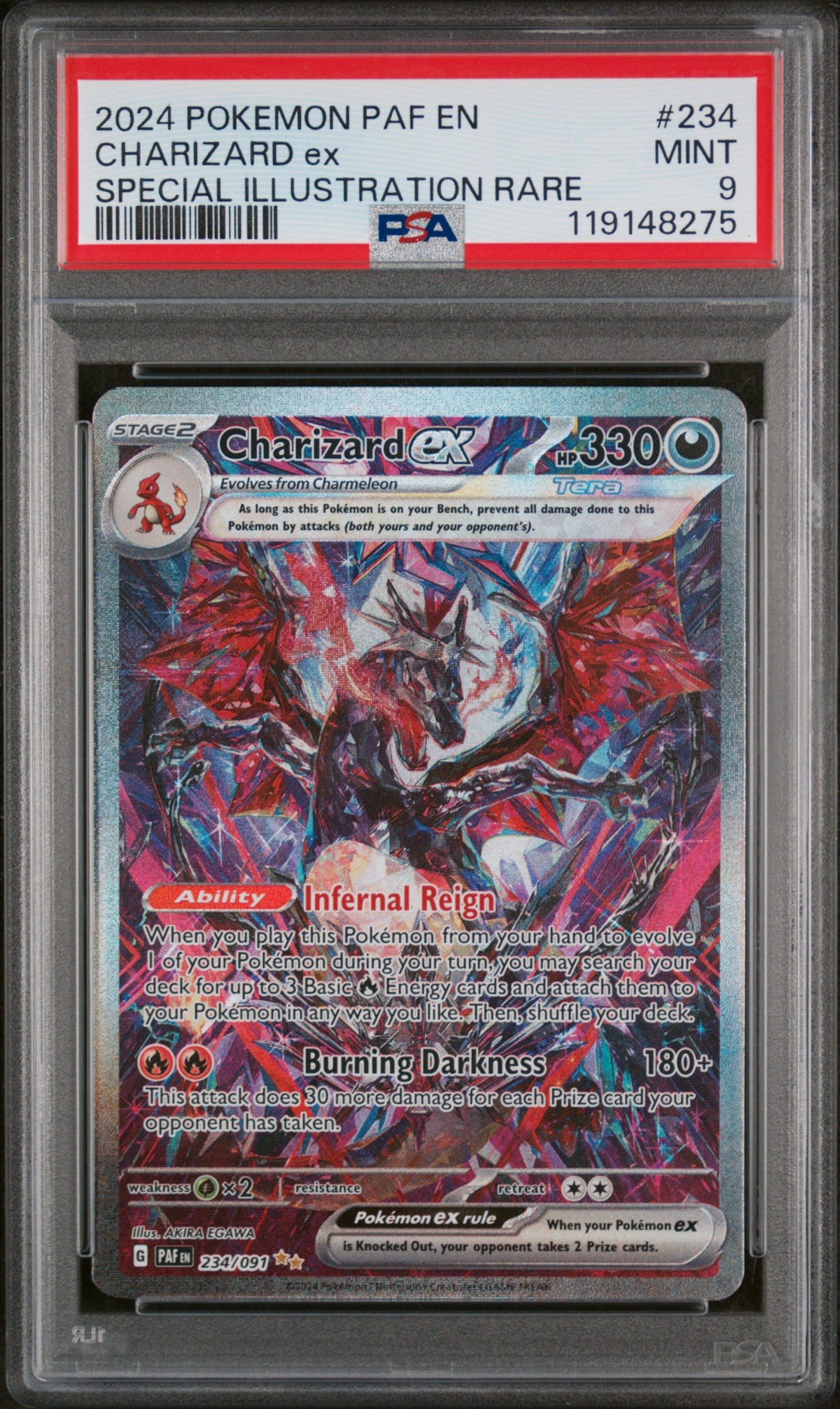 Charizard ex 234/091 PSA 9