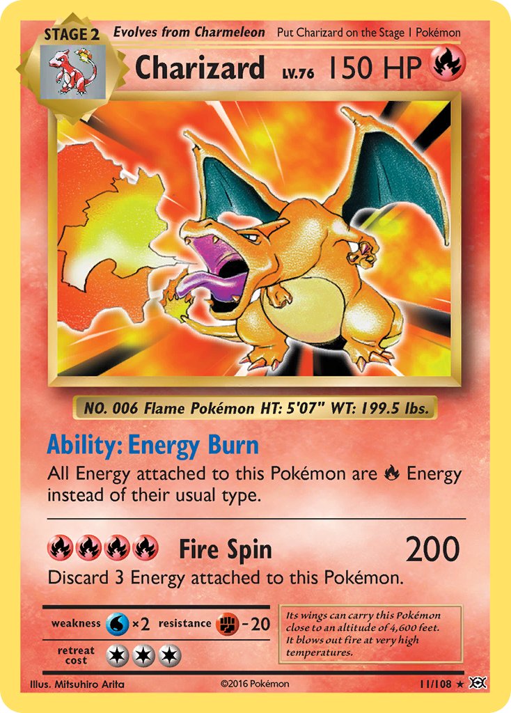Charizard - 11/108 - Holo Rare - Evolutions