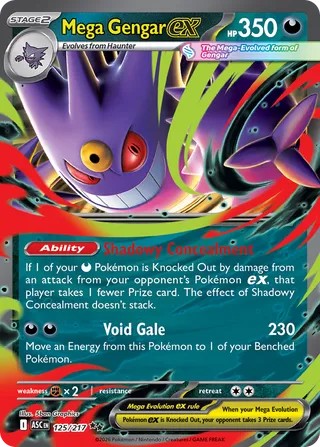 Mega Gengar ex - 125/217 - - Ascended Heroes