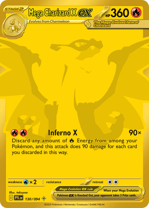 Mega Charizard X ex - 130/094 - - Phantasmal Flames