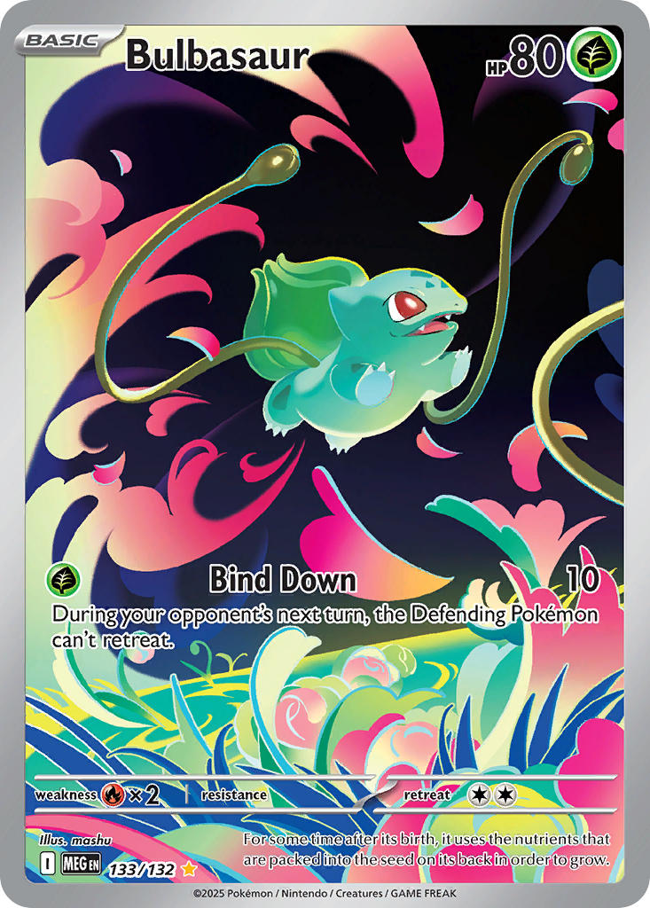Bulbasaur - 133/132 - Illustration Rare - Mega Evolution