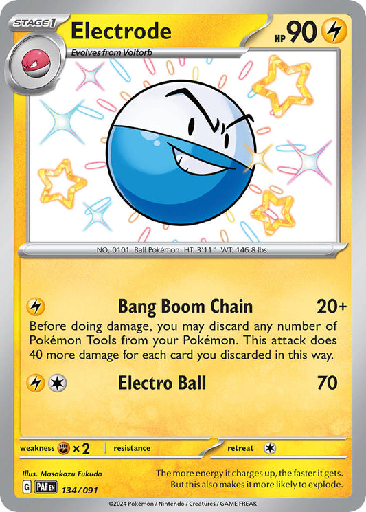 Electrode - 134/091 - Shiny Rare - Paldean Fates