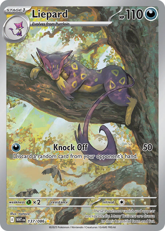 Liepard - 137/086 - Illustration Rare - White Flare