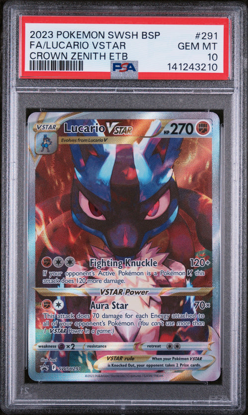 Lucario VSTAR - SWSH291 Promo - Crown Zenith PSA 10