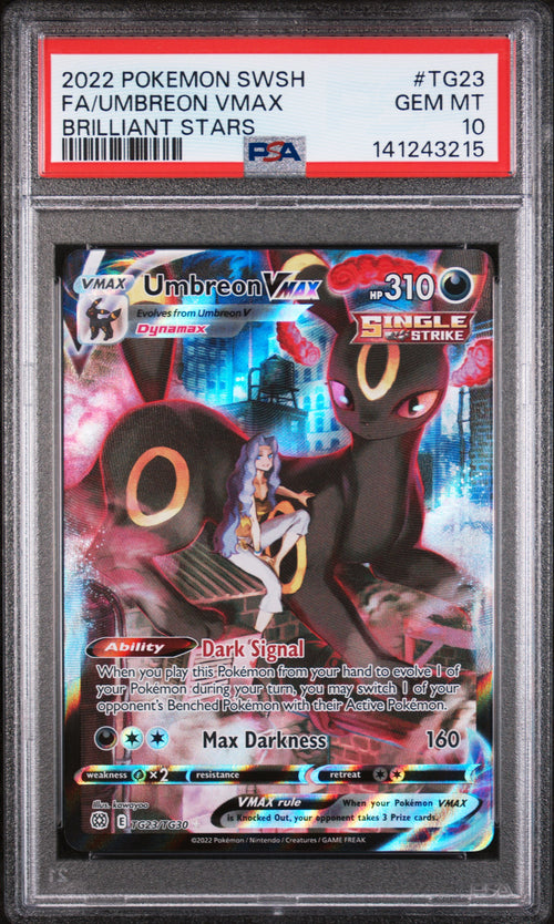 Umbreon VMAX - TG23/TG30 - Ultra Rare - Brilliant Stars PSA 10