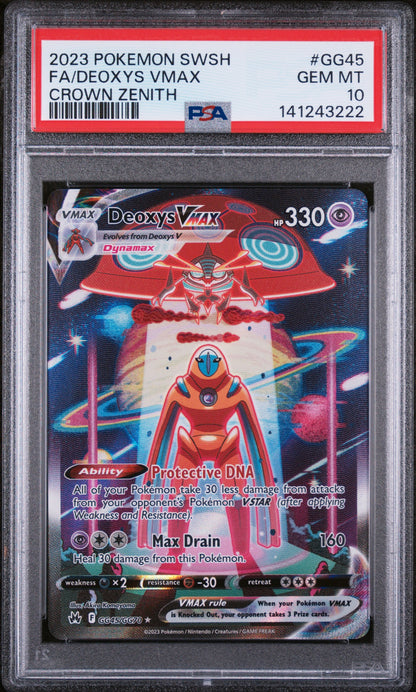 Deoxys VMAX - GG45/GG70 - Ultra Rare - Crown Zenith PSA 10