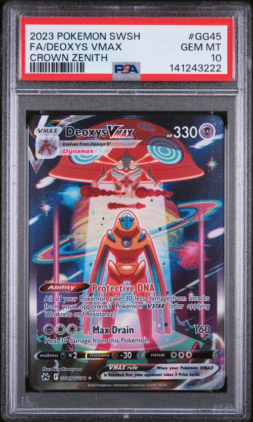 Deoxys VMAX - GG45/GG70 - Ultra Rare - Crown Zenith PSA 10