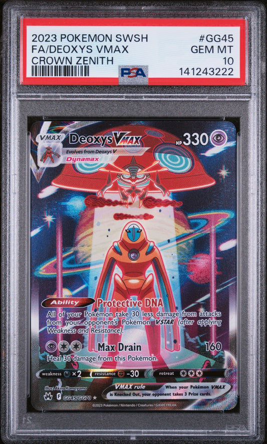 Deoxys VMAX - GG45/GG70 - Ultra Rare - Crown Zenith PSA 10