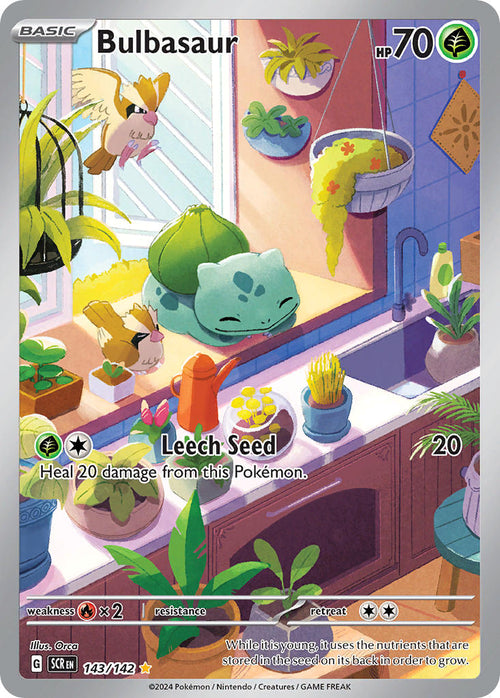 Bulbasaur - 143/142 - Illustration Rare - Stellar Crown