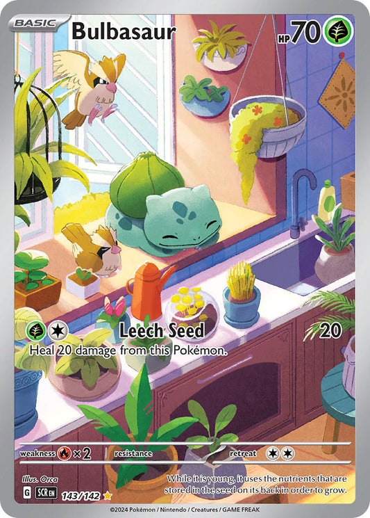 Bulbasaur - 143/142 - Illustration Rare - Stellar Crown