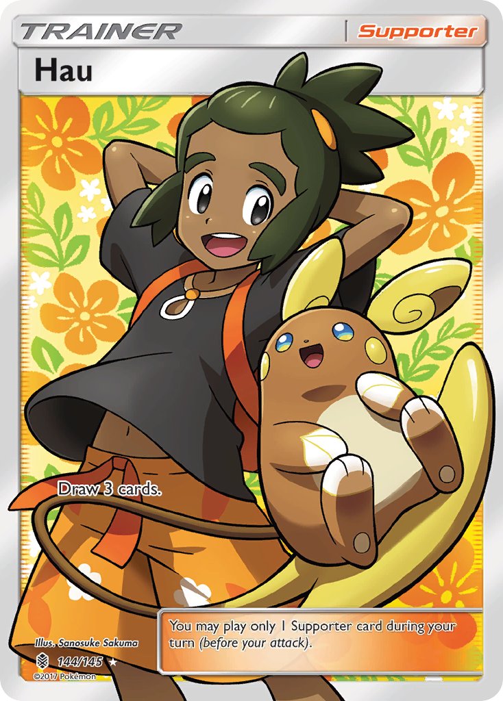 Hau - 144/145 - Ultra Rare - Guardians Rising